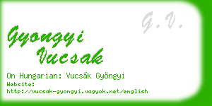gyongyi vucsak business card